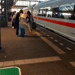 train to frankfurt at station